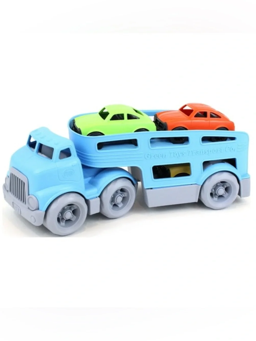 Green Toys Car Carrier with 3 Mini Cars - 100% Recycled Plastic